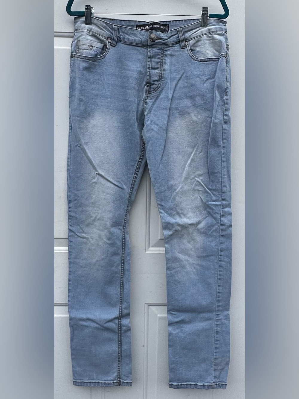 Denim&Co Light Blue Slim Straight Men’s Jeans